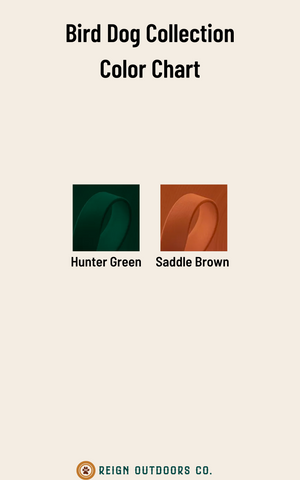 Chocolate Lab & Pheasant BioThane® Collar (Green Version)