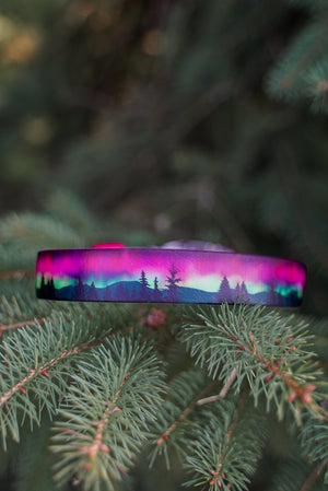 Premade Pink Northern Lights Collar