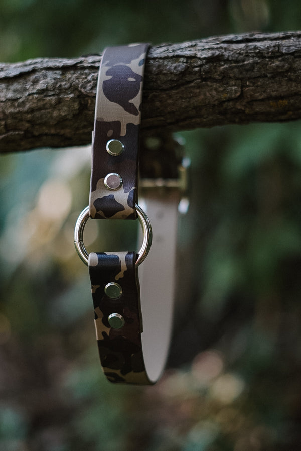 Old School Camo BioThane® Collar