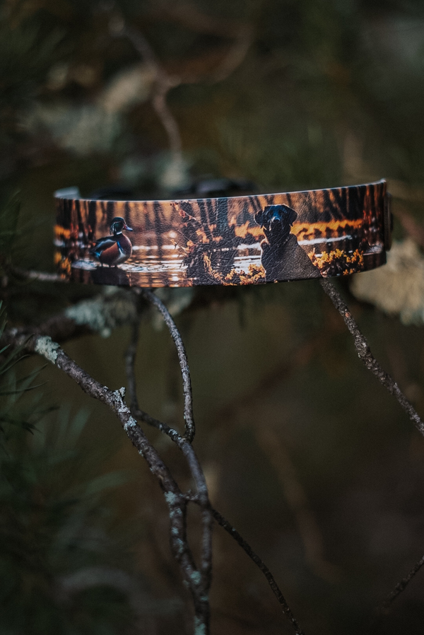 Black Lab & Wood Duck Collar