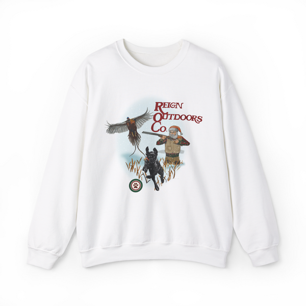 Black Lab Shotgun Santa Crewneck