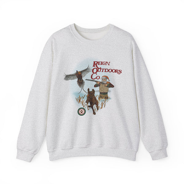 Chocolate Lab Shotgun Santa Crewneck