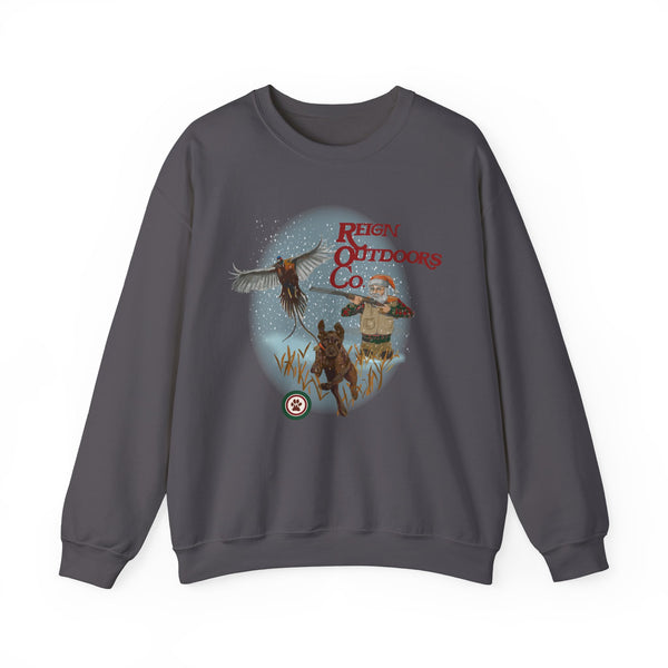 Chocolate Lab Shotgun Santa Crewneck