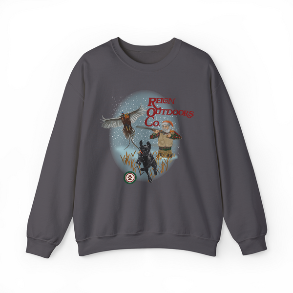 Black Lab Shotgun Santa Crewneck