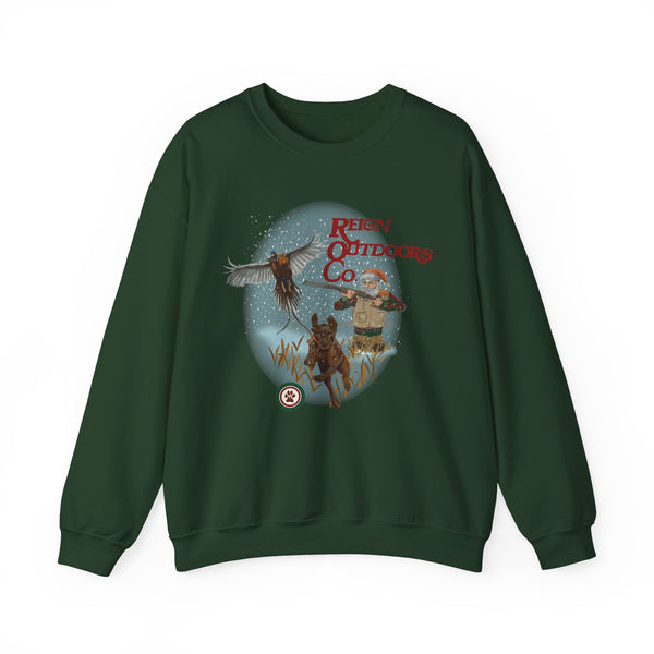 Chocolate Lab Shotgun Santa Crewneck