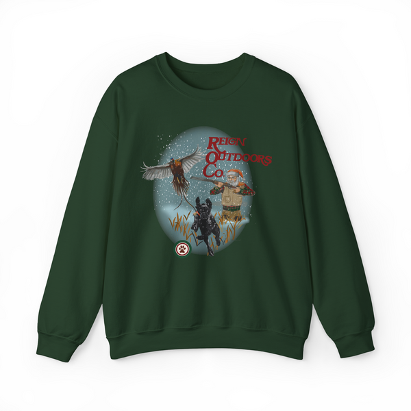 Black Lab Shotgun Santa Crewneck