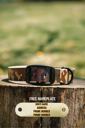 Old School Camo BioThane® Collar
