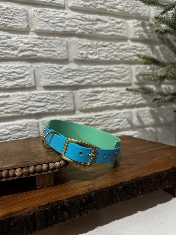 BioThane® 1.5” With 3/4” All Around Strap Dog Collar Handmade Customizable (The Yeti)