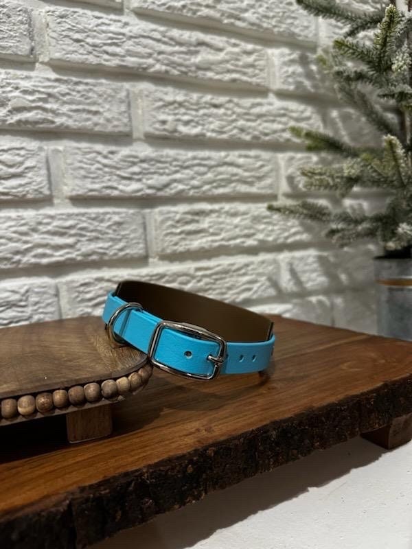 BioThane® 1.5” With 3/4” All Around Strap Dog Collar Handmade Customizable (The Yeti)