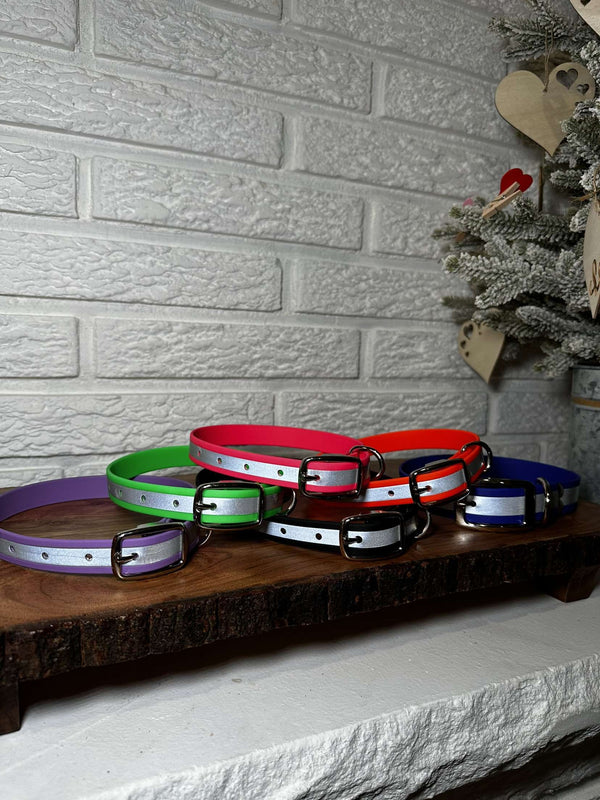 Reflective BioThane® Dog Collar (The Beretta)