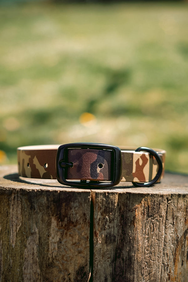 Old School Camo BioThane® Collar